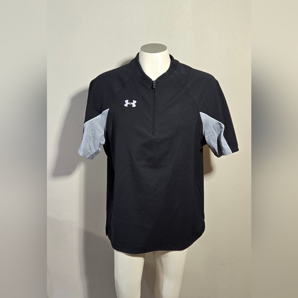 Under Armour Contender Cage Jacket - Men's Black / Steel / White Medium